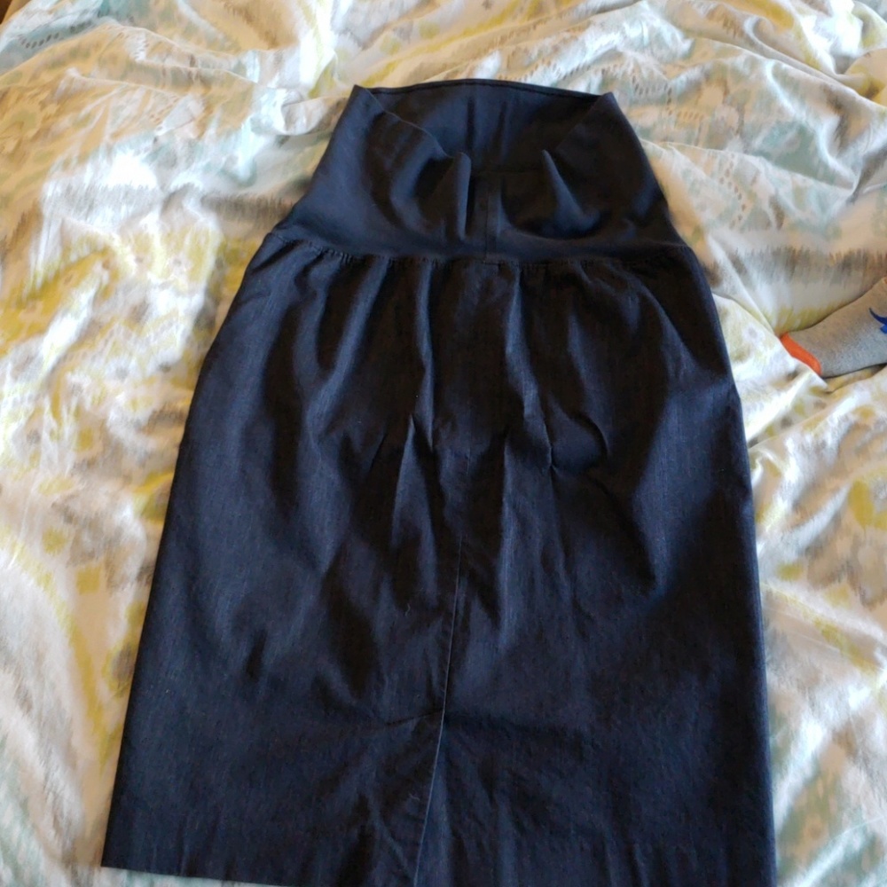 Loft Jean maternity pencil skirt